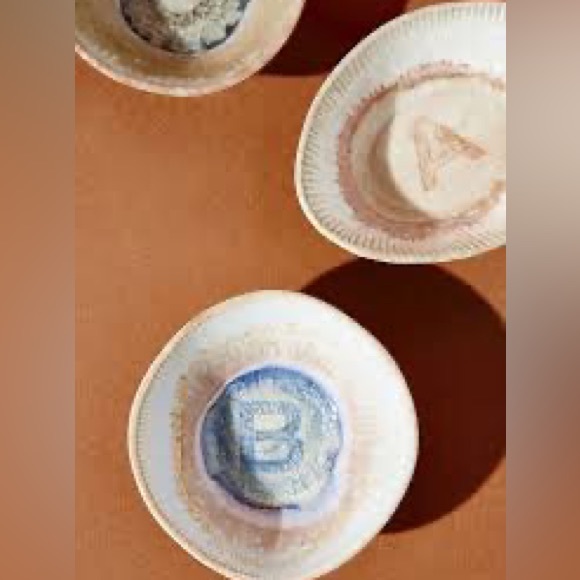 NWT Anthropology “H” Crystie Monogram Trinket Dish - Picture 2 of 8